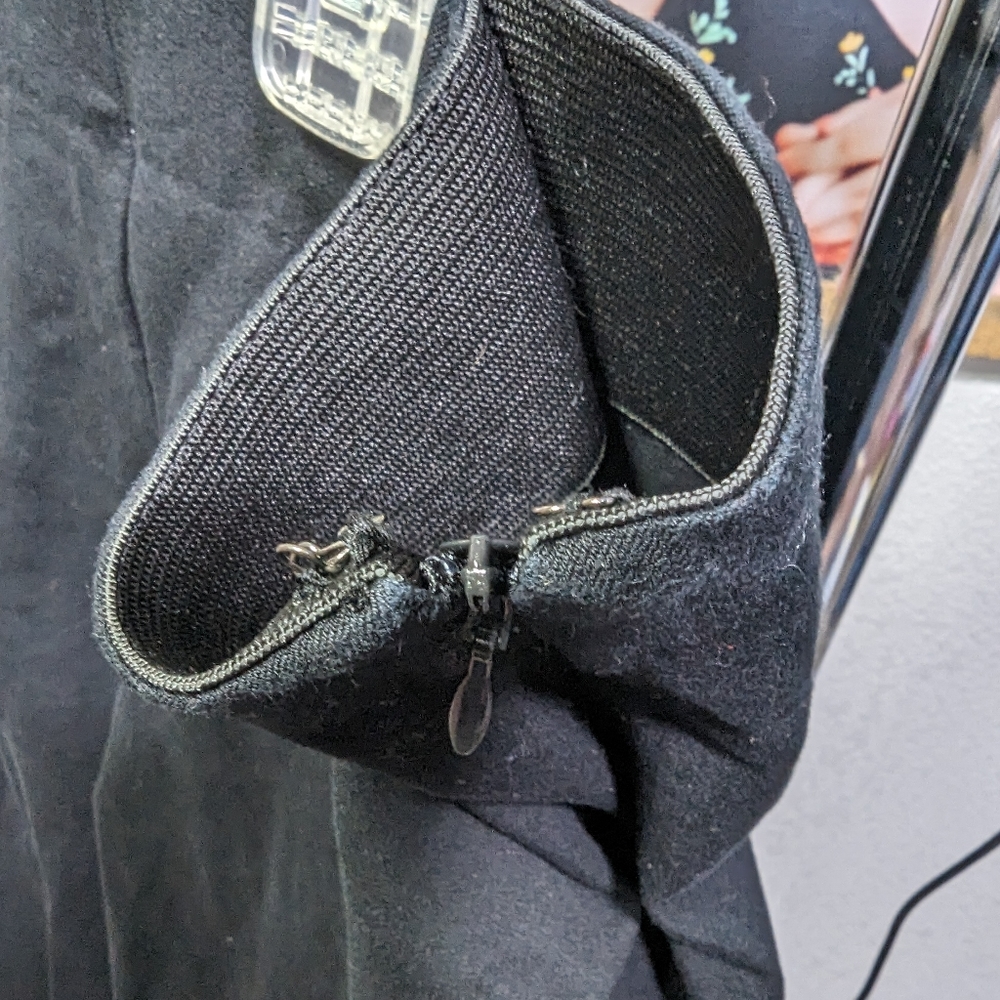 Elastic Waist Black Business Slacks - Picture 2 of 3